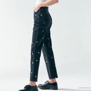 PacSun Raining Daisy High Waist Straight Leg Jeans